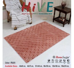 HiVE CARPET (Peach - 150x210cms)