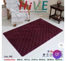 HiVE CARPET (Wine - 150x210cms)